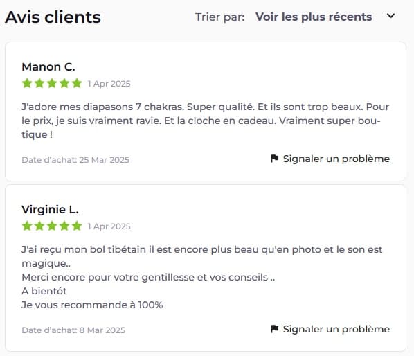 My review of the Vibrations Positives store