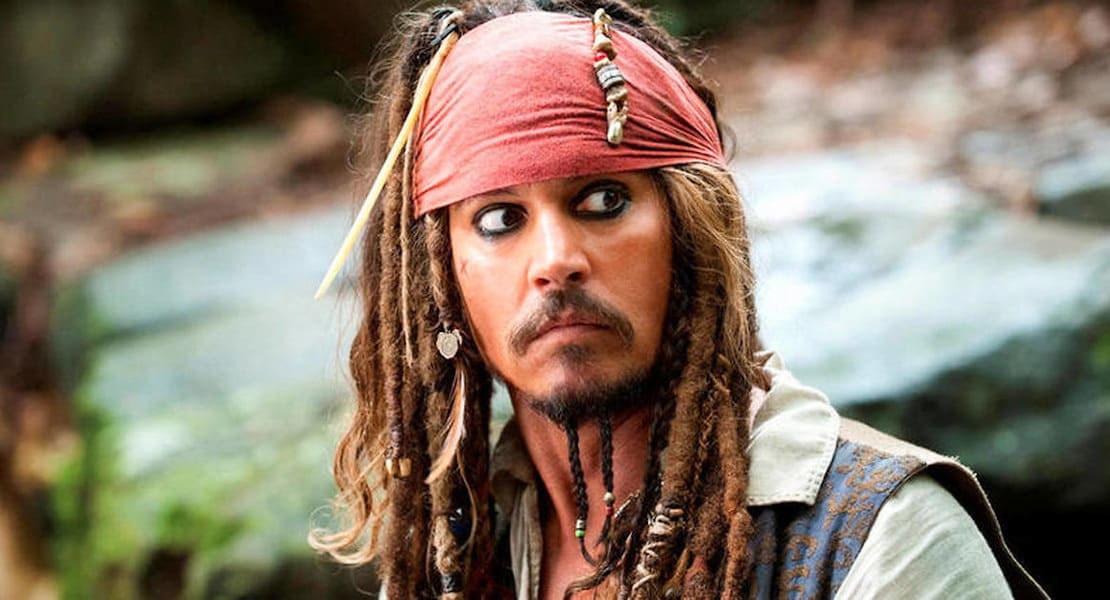 Captain Jack Sparrow with his bandana