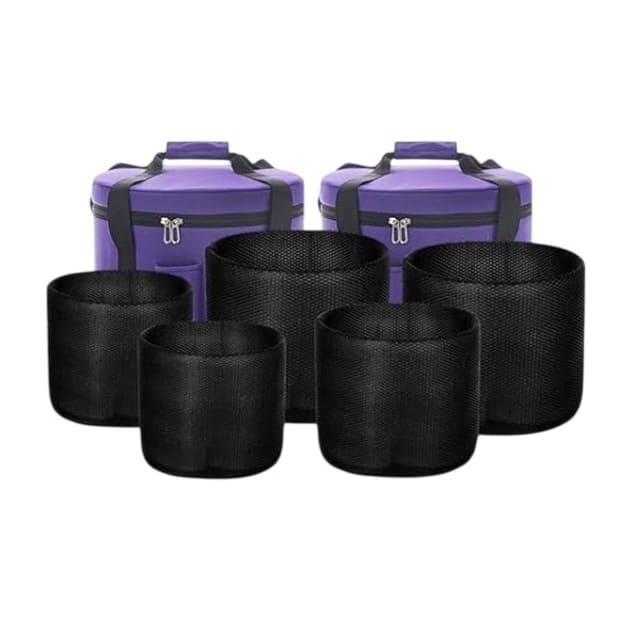 Premium crystal bowl case set