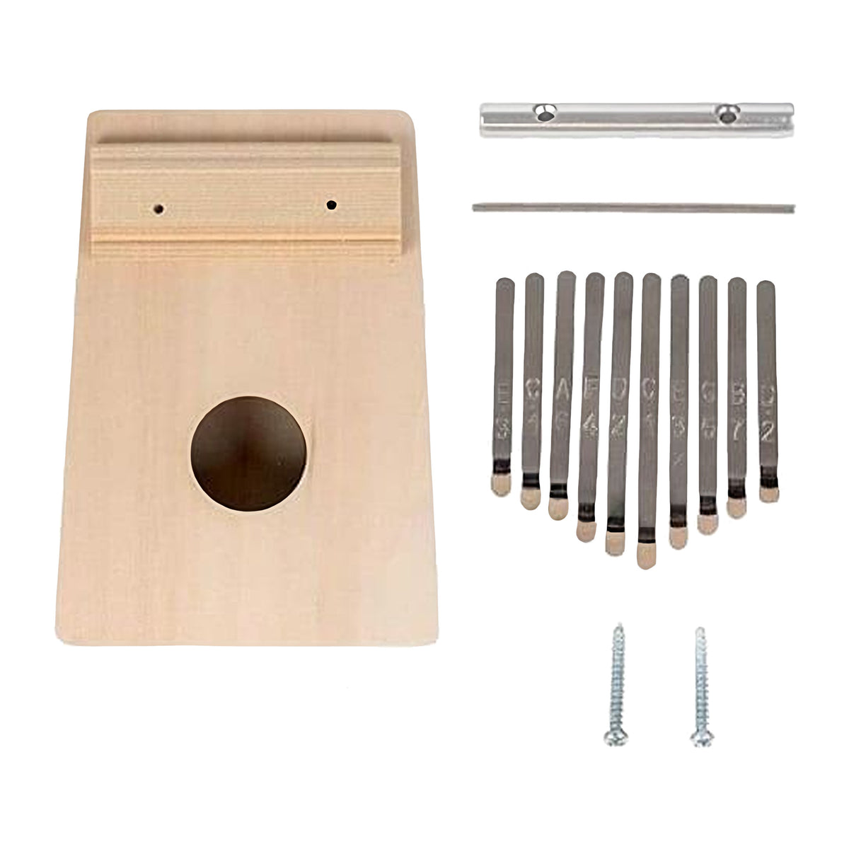 DIY kalimba with 10 tines