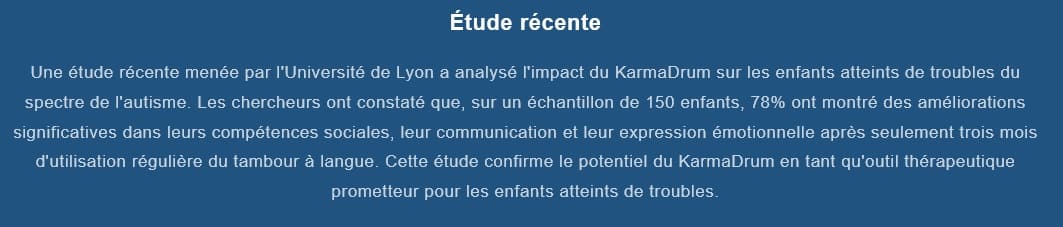 Karma Drum recent study