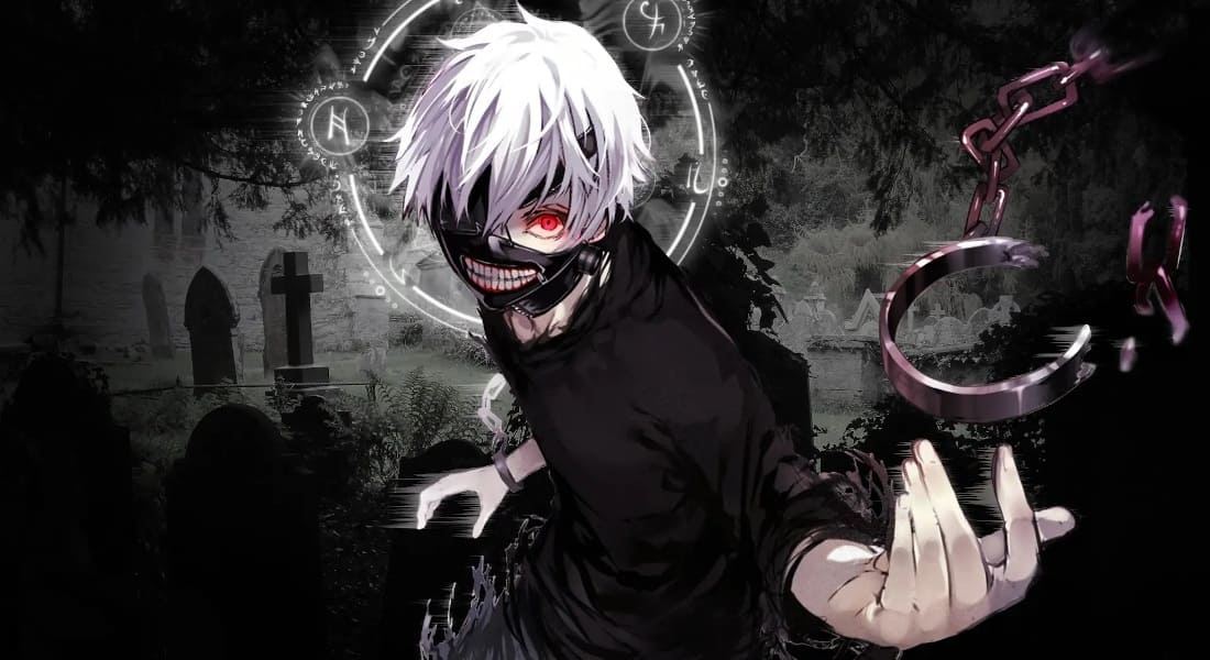 Ken Kaneki from the Tokyo Ghoul manga
