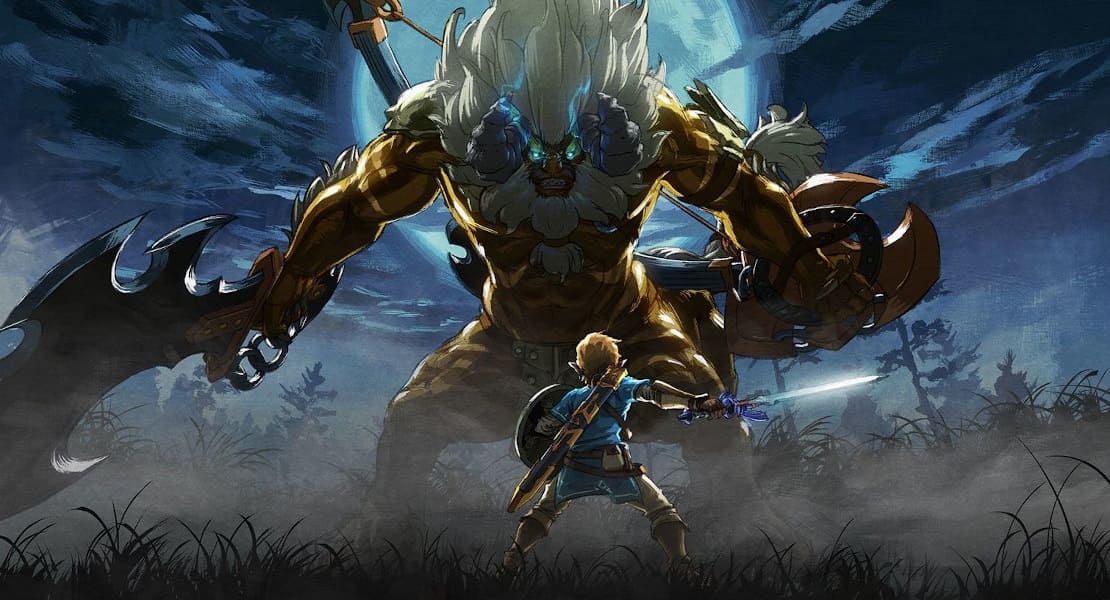 Link facing Ganon to fight him