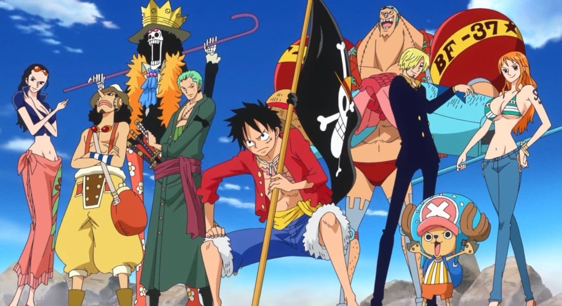 Luffy and his pirate crew