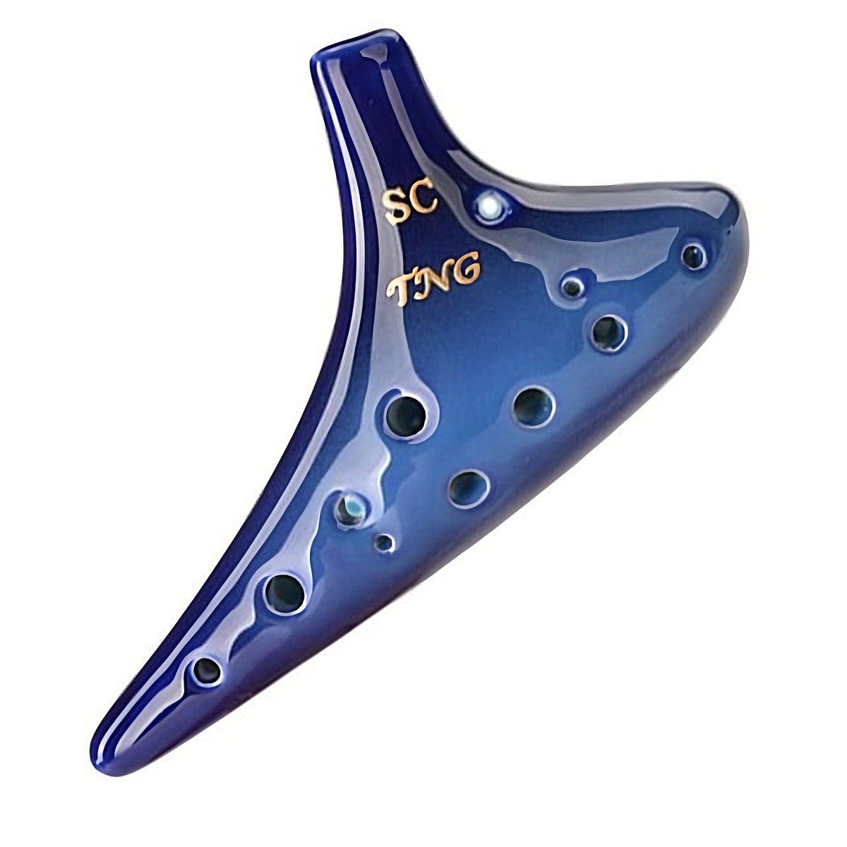 Blue soprano C ocarina