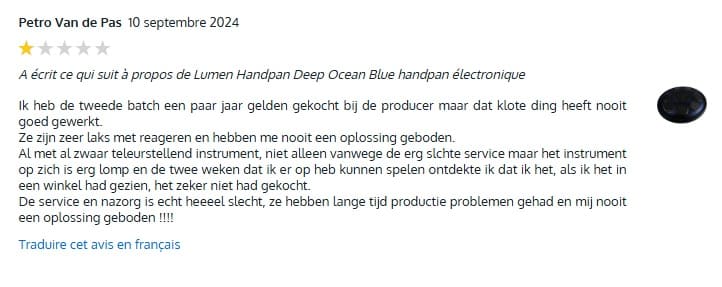 Review of the Lumen electronic handpan
