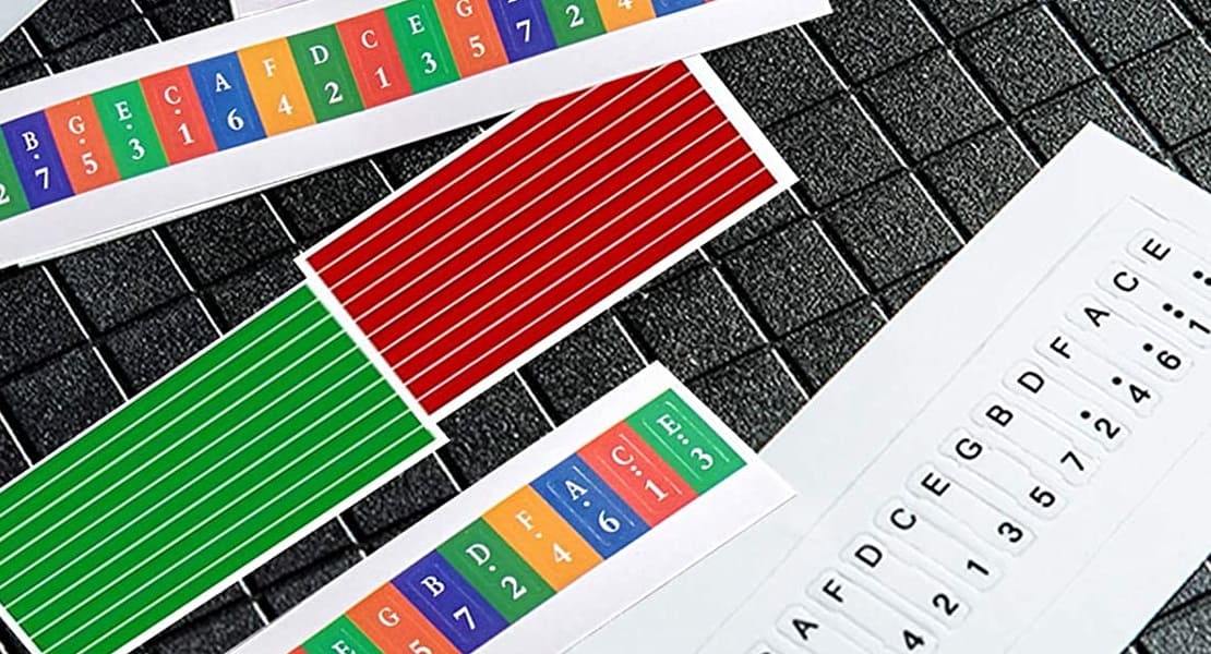 Stickers for kalimba