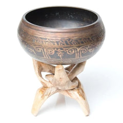 Wooden stand for a Tibetan singing bowl