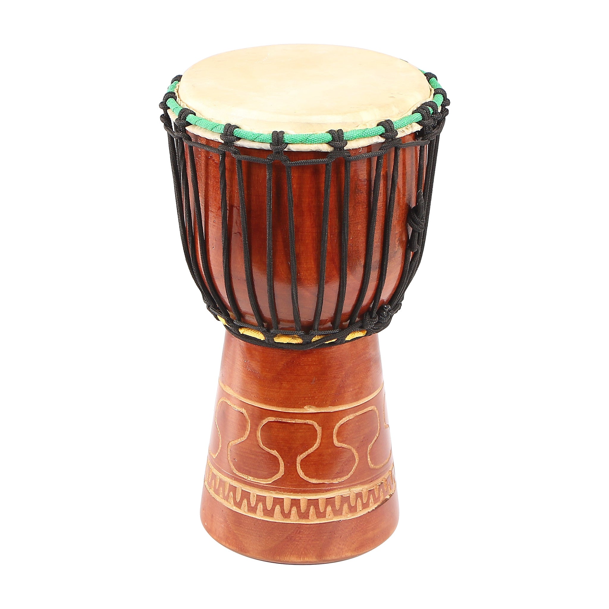 Djembé Africain En Peau De Chèvre – Instrument De Percussion Traditionnel, Son Riche Et Transport Facile