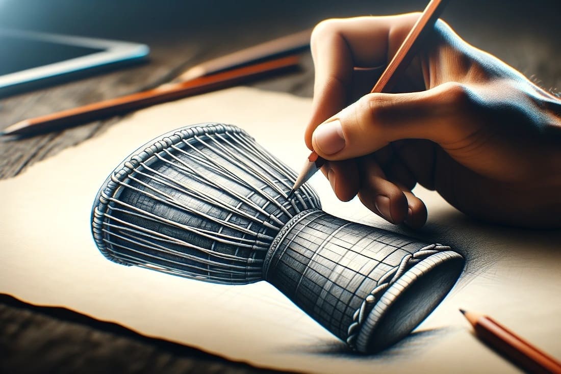 Comment dessiner un Djembé ?