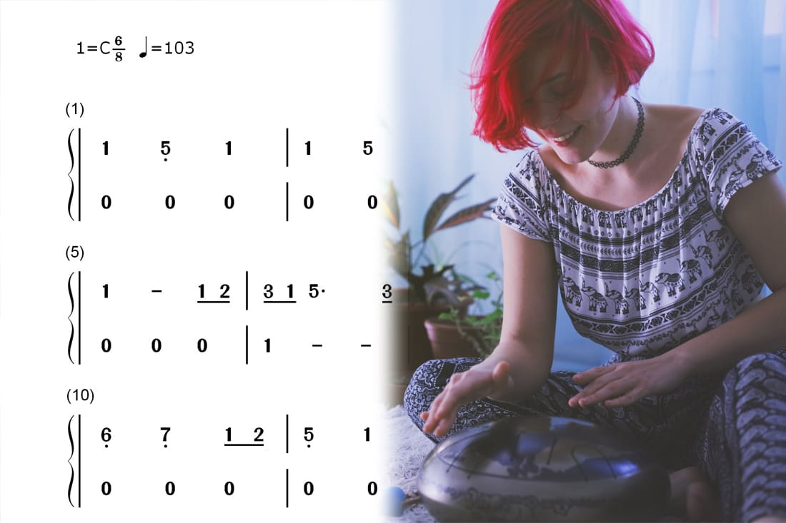 Comment lire les Partitions de Tongue Drum ?