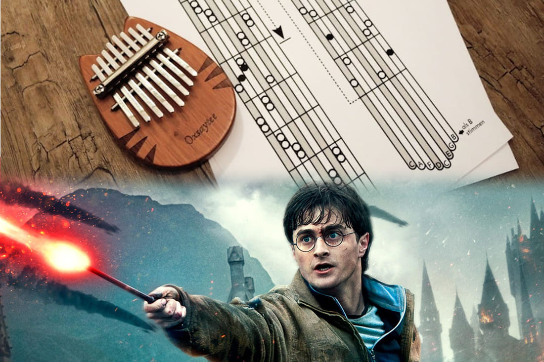Partition Kalimba 8 Lames Harry Potter
