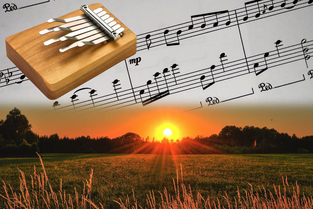 Partition kalimba 7 lames You Are My Sunshine