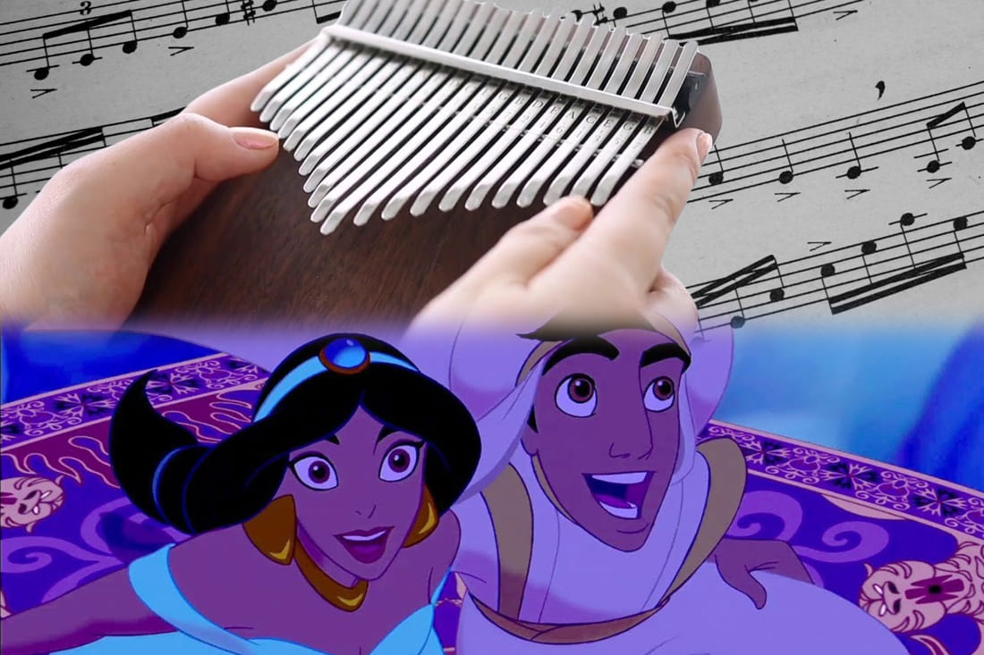 Partition kalimba Aladdin Ce rêve bleu