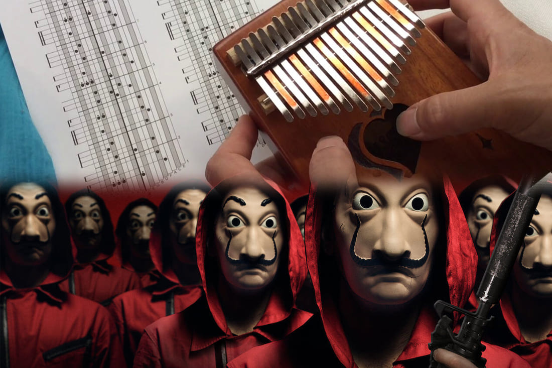 Partition kalimba Bella Ciao