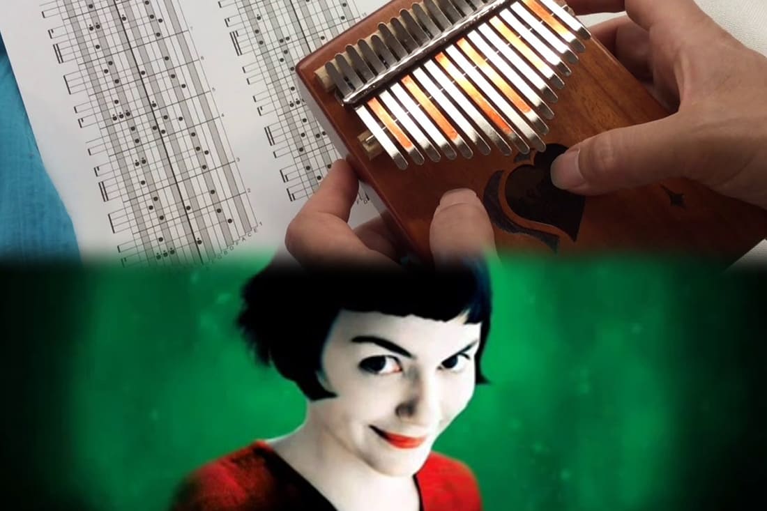 Partition kalimba Comptine d'un autre été Amélie Poulain