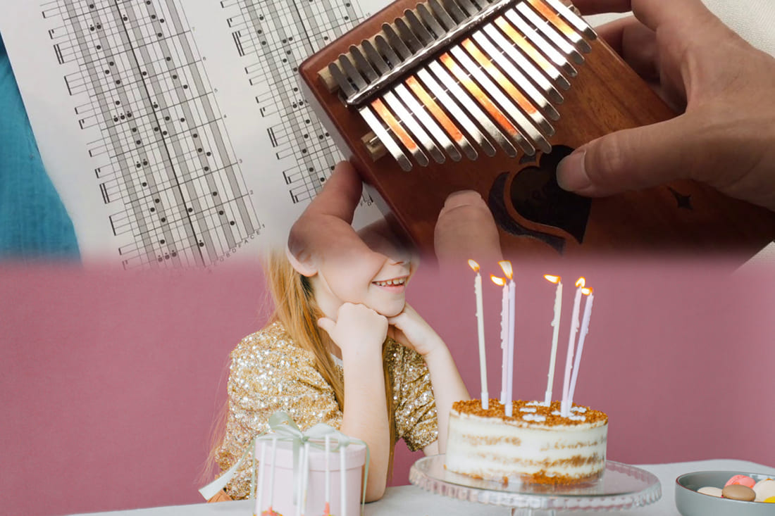 Partition kalimba Joyeux anniversaire