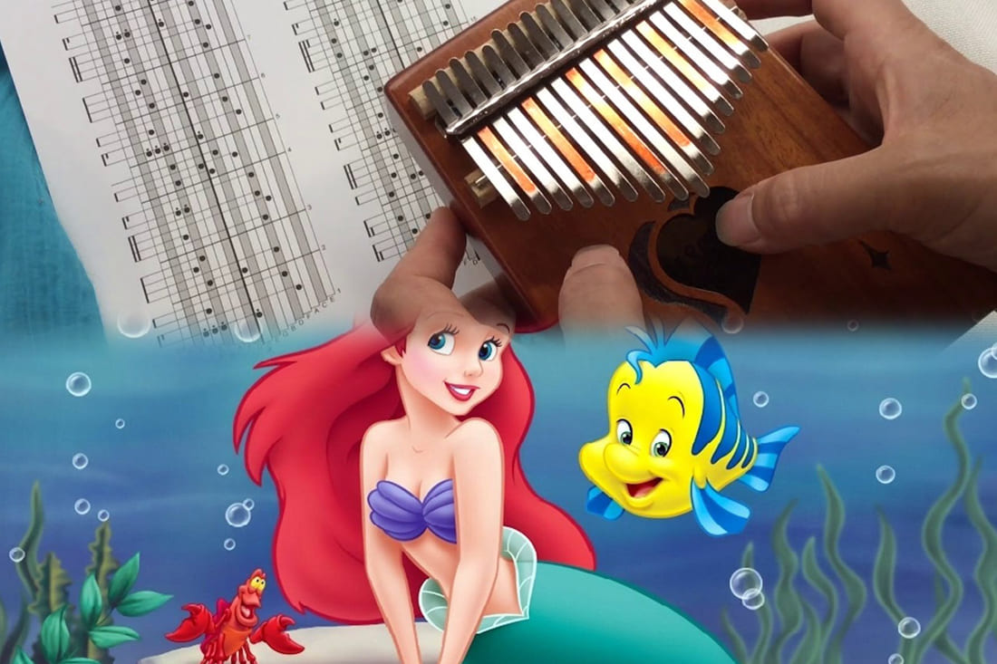 Mermaid Instrum Kalimba Sheet Music Under the Sea The Little Mermaid