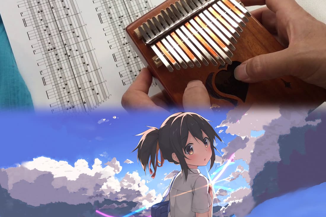 Partition kalimba Your Name Mitsuha's thème