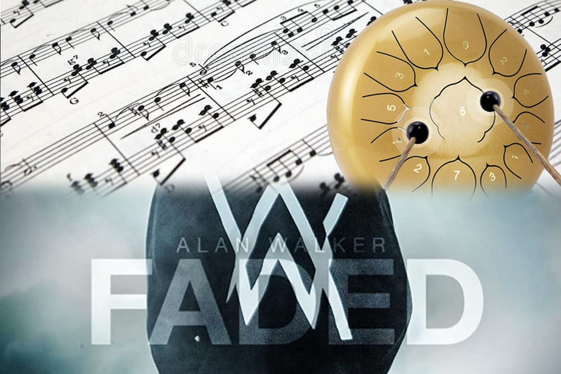 Partition tongue drum Alan Walker Faded