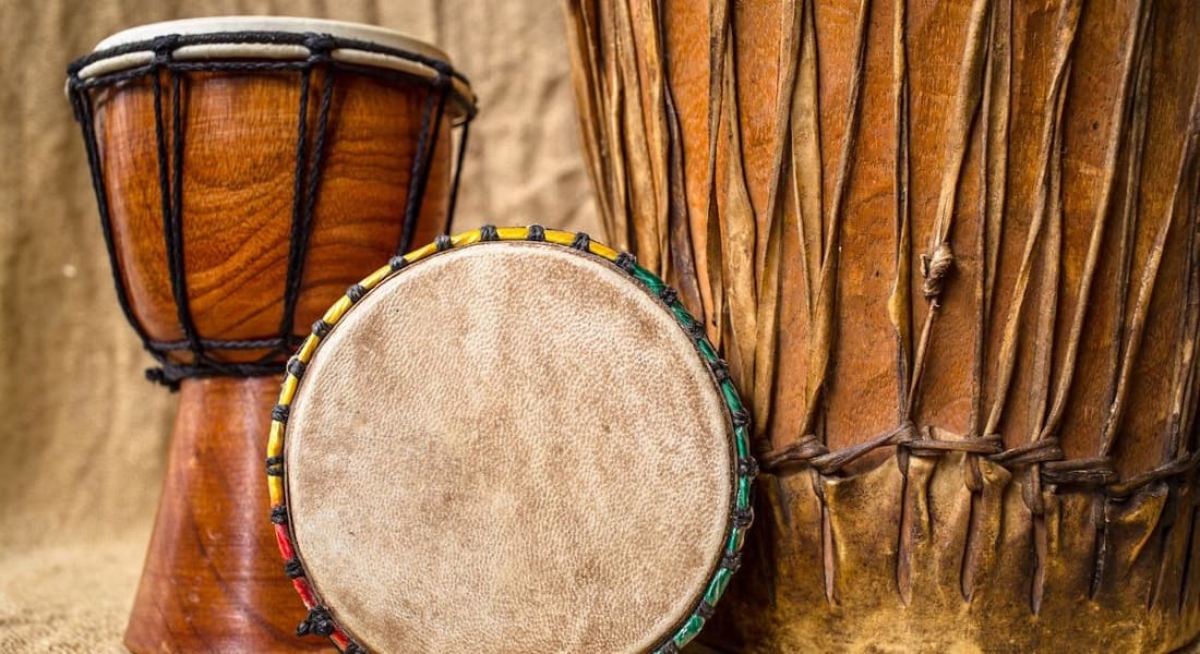 3 Beautiful djembes