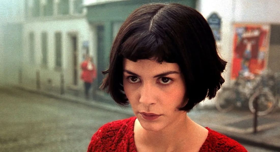 Amélie Poulain on a street in Paris