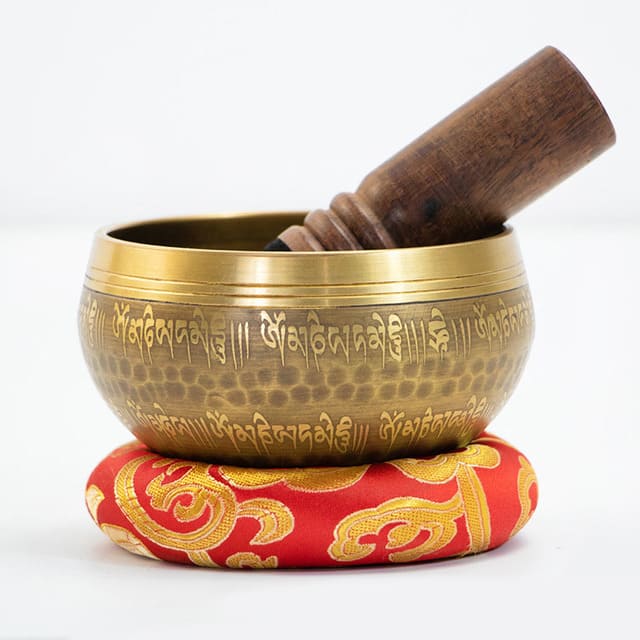 Bol chantant Inde avec bâton
