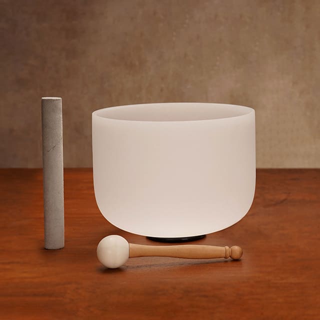 Bol chantant cristal de quartz avec baton