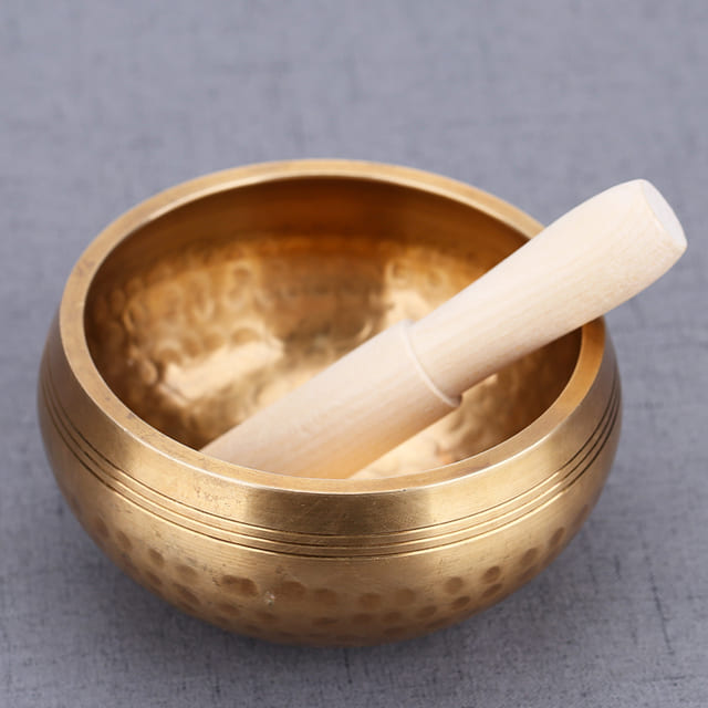 Bol tibétain chakra cœur avec baton