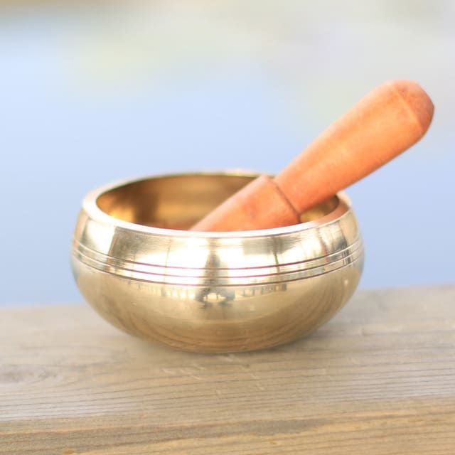 Bol tibétain zen avec bâton