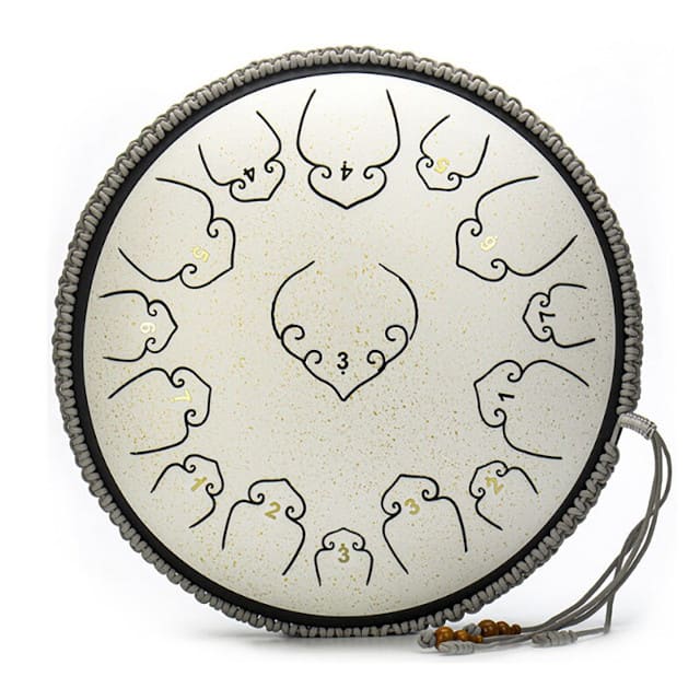 White calming drum