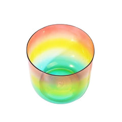 Clear or transparent crystal singing bowl