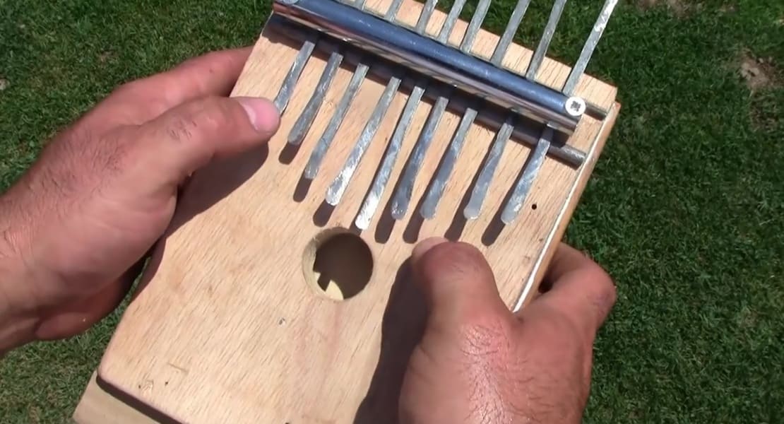 A handmade kalimba