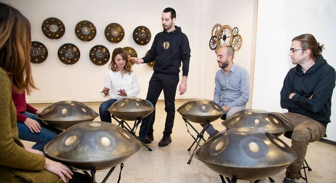 A handpan group class