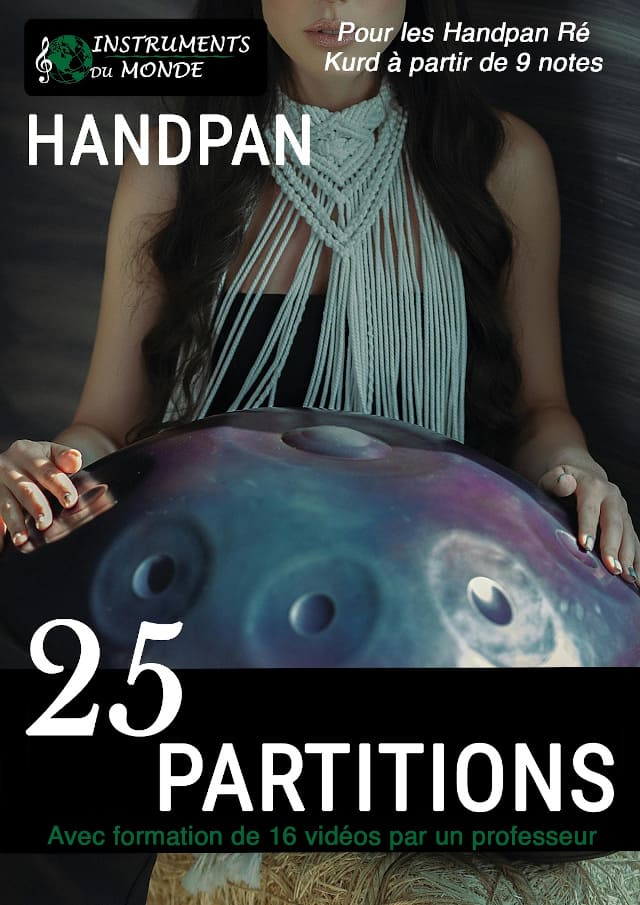 Handpan livre de partitions et formation vidéo avant