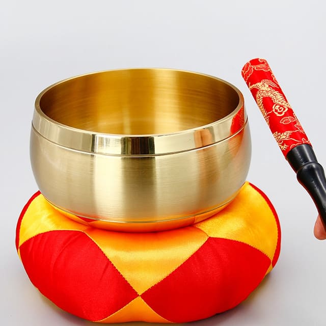 Japanese singing bowl presentation
