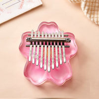Kalimba à 10 touches Design Papillon rose