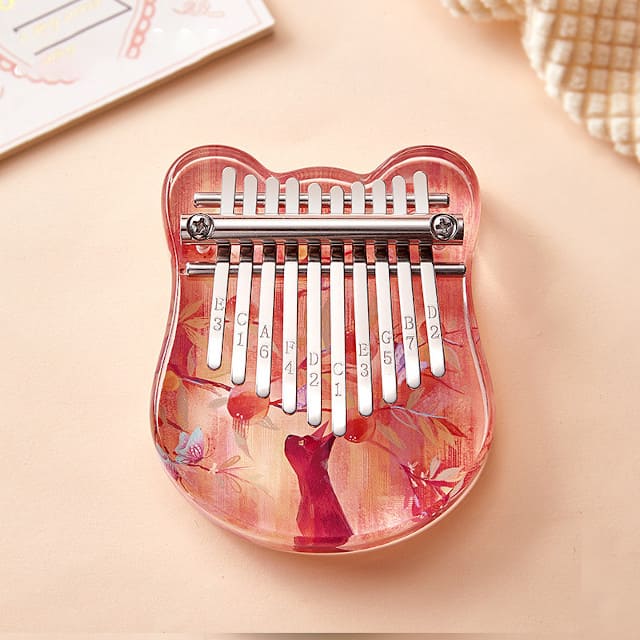 Kalimba 10 keys cat