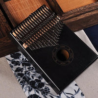 17-Tine Kalimba Design Black