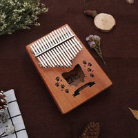 Kalimba with Pouch Pattern Cat Head