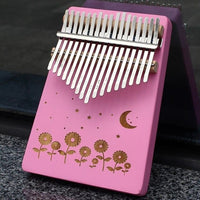 Kalimba mbira sanza Gravure Fleurs