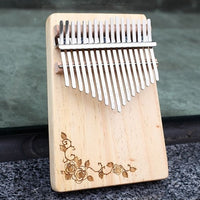 Kalimba à petit prix Gravure Fleurs