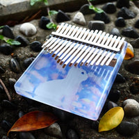 Kalimba plat Motif Chat rectangulaire