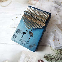 Kalimba zen Design Flamant Rose Bleu
