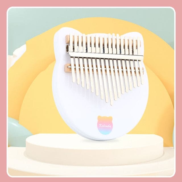 Beginner-level white kalimba