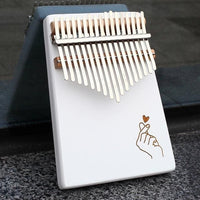 White Kalimba Engraving Finger Snap