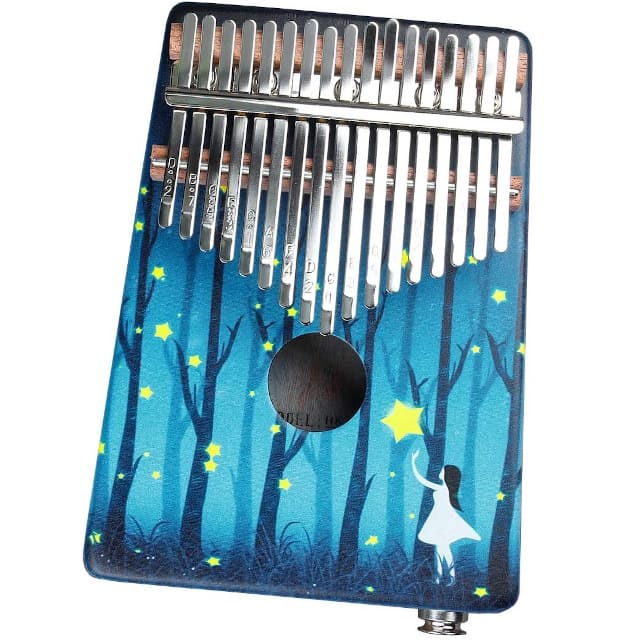 Kalimba with jack, forest design