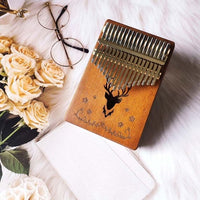 Zen Kalimba Design Yellow Deer
