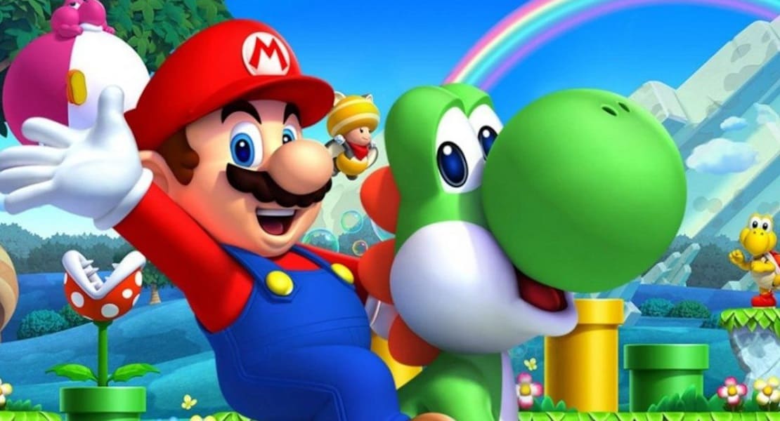 Mario riding Yoshi