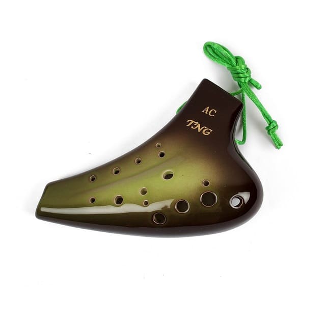 Green 2-octave ocarina